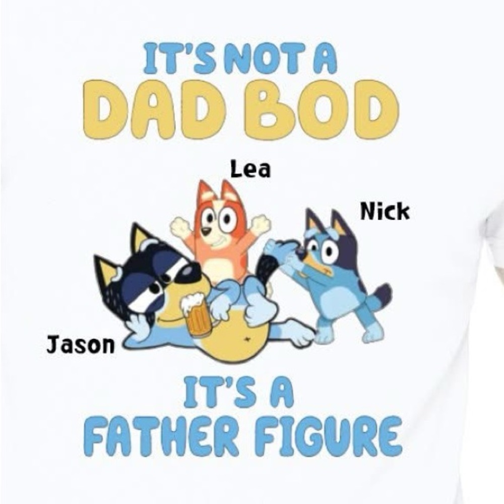 Dad Bod With Kids Names Shirt - Picture 2 of 2